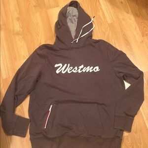 Men's FOURLAPS Westimo Gray/Deep taupe color Pullover Hoodie, Size L